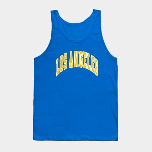 Los Angeles - Block Arch - Blue Gold/White Tank Top